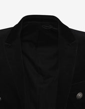 Load image into Gallery viewer, Black Velvet 6 Button Blazer
