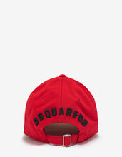 Load image into Gallery viewer, Red Baseball Cap with Black Icon Logo
