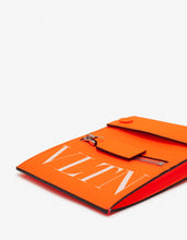 Load image into Gallery viewer, Neon Orange VLTN Neck Pouch -
