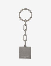 Load image into Gallery viewer, Silver Metal Grid Square Keyring -
